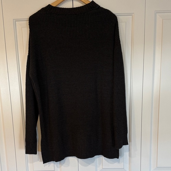 BCBGMaxAzria Charcoal Knit Sweater M - Picture 4 of 5